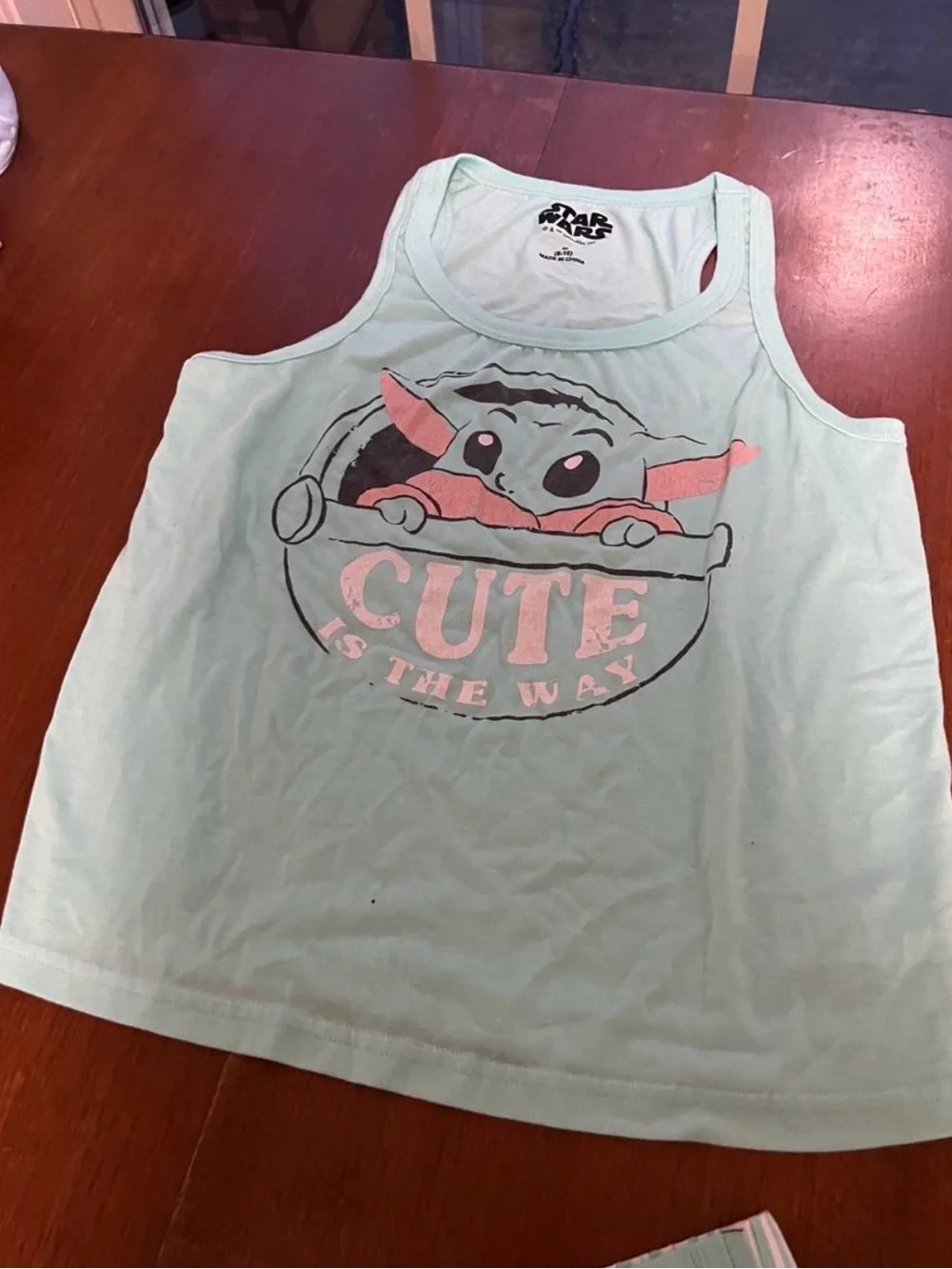 Star Wars Women’s Mint Green Baby Yoda Short Pajama Set